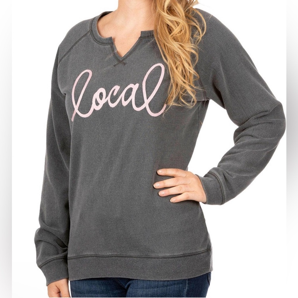 State of Mine Pull-over Sweatshirt "Local" Grey charcoal Size Small